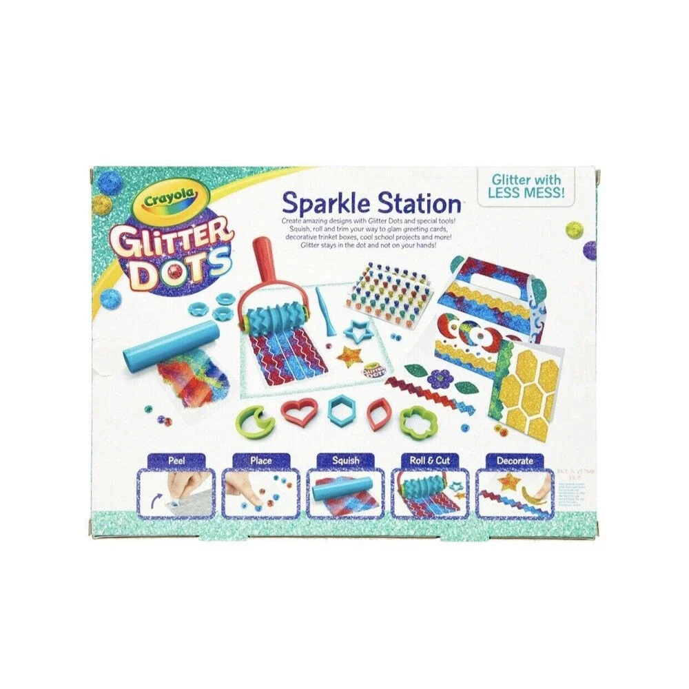 Crayola‎ Glitter Dots Sparkle Station Craft Kit-84 Dots-Age 6+/ NIB
